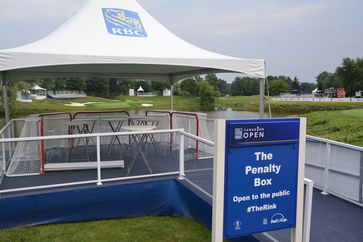 RBCCanadianOpen's tweet photo. #TheRink is ready! Now we just need to add fans &amp; the @PGATOUR pros.  #OurOpen #RBCCO https://t.co/SkD5DqDxNE