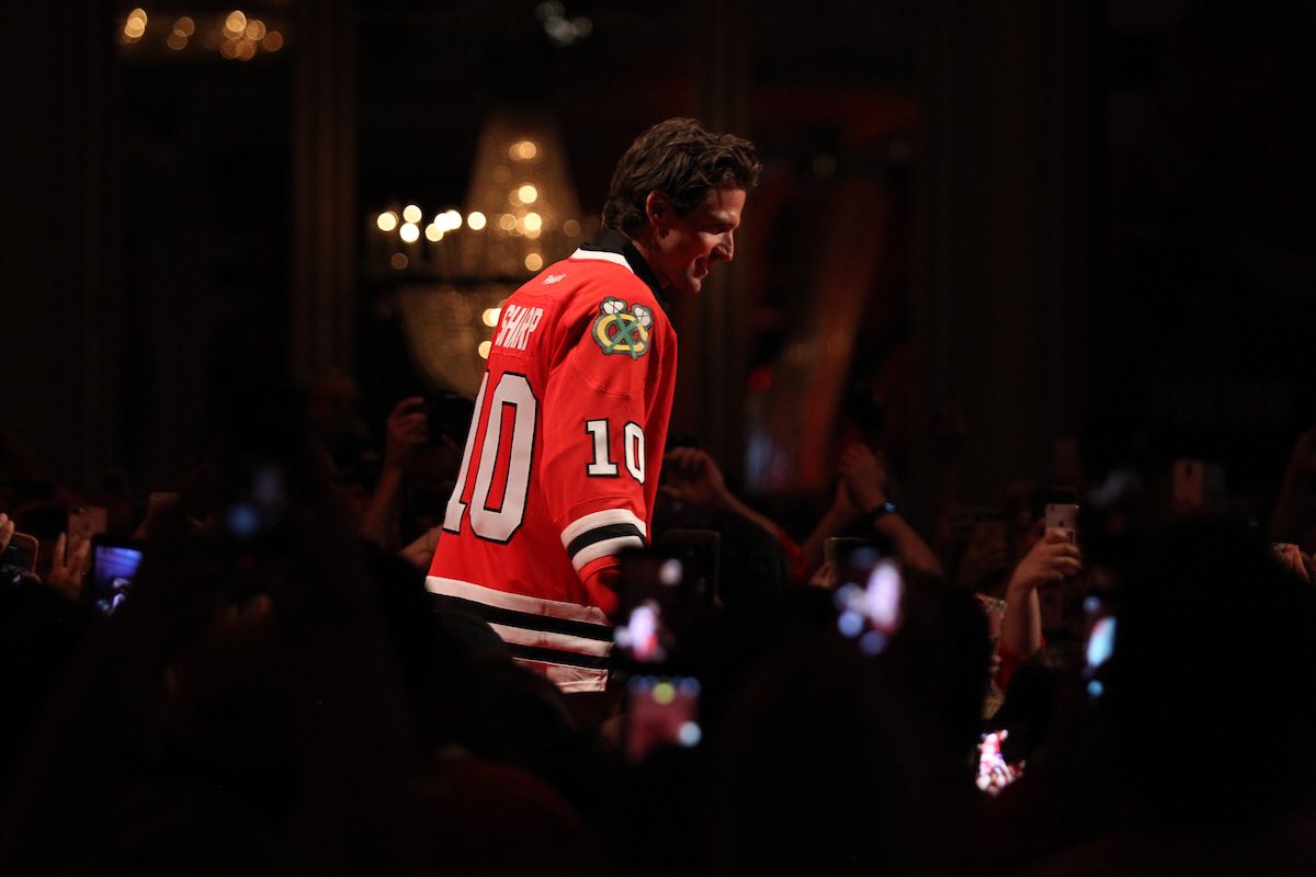Thank you <a href="/NHLBlackhawks/">Chicago Blackhawks</a> fans for the amazing reception on Friday and for making #BHC2017 such a fun weekend for my teammates and I