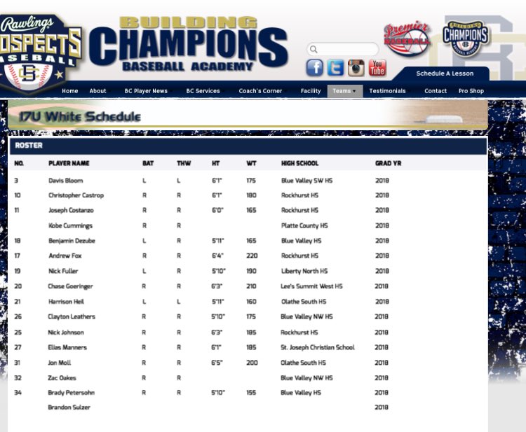 BC 17 White/<a href="/coachkisner29/">Building Champions 16 Navy - Kisner</a>  Great group of ball players &amp; young men- Great season! #BC #summerbrothers #onToFallBall @BcbaseballOakes