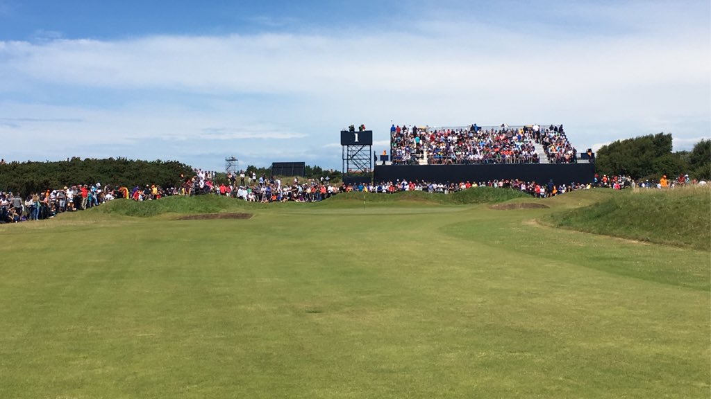 BDesmond91's tweet photo. All the walking was worth it. #TheOpen #Kooooch #Beeeeeef https://t.co/E3ZZvG6GlP
