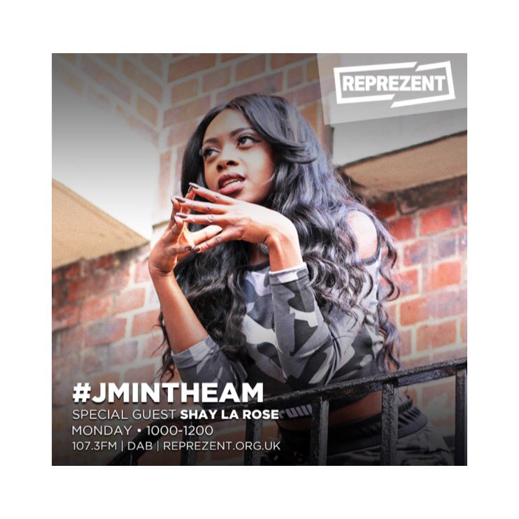 jaymcgregor_'s tweet photo. MONDAY morningโ๏ธ๐
I'll be LIVE on air with @iamshaylarose on #JMINTHEAM on @ReprezentRadio | 107.3fm | Online | DAB | 10am-12pm ๐๐ค๐พ๐ฆ๐ https://t.co/TFOycF21PE