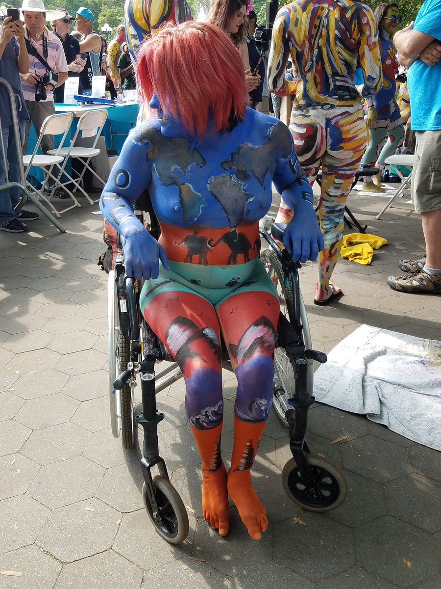 NBarischoff's tweet photo. Yesterday ruled, as usual.  #BodypaintingDay https://t.co/2srBPqgjQS