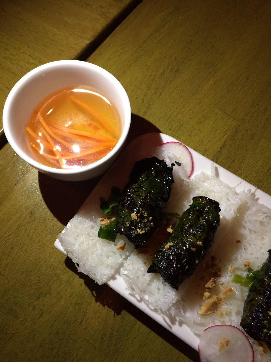 Lovely dinner at <a href="/BanhBanhHQ/">Banh Banh</a> if you haven't been yet just go now! #peckam #restaurant #vietnamesefood #selondon