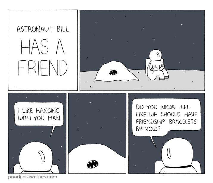 astronaut bill has a friend 
