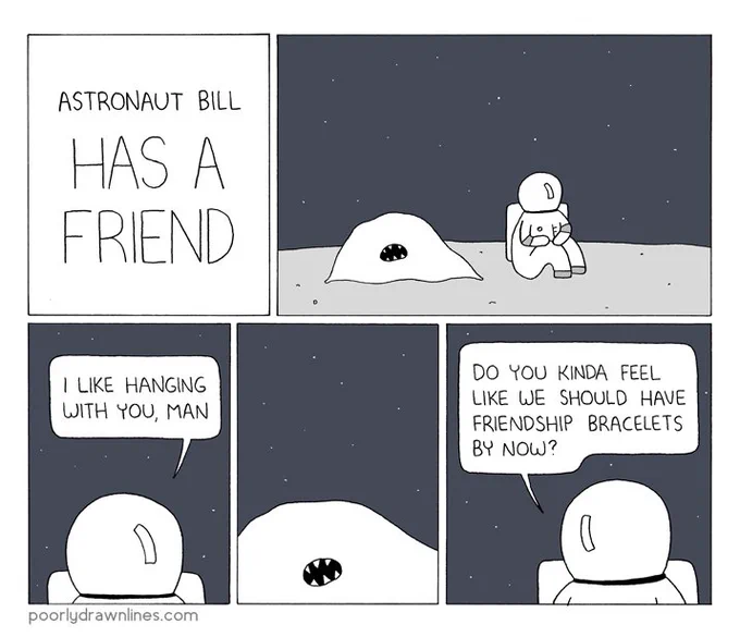 astronaut bill has a friend 