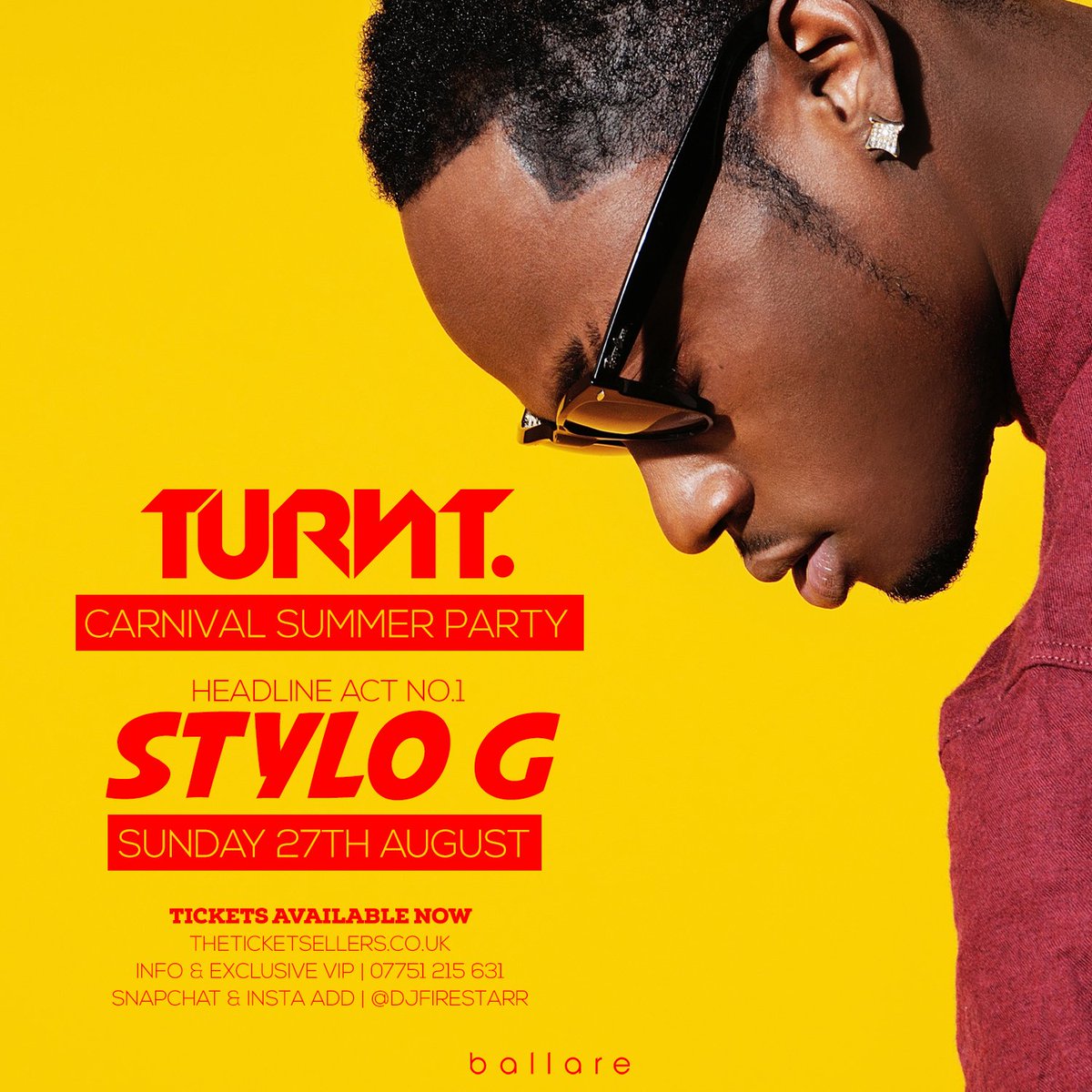 DjFirestarr's tweet photo. 1ST HEADLINE ACT @Stylog - GANG!! 
FOLLOW https://t.co/4FuU4gzDa7 
AUG BANK HOL SUN 27TH BALLARE 
TIXS https://t.co/s6erM8vjPP https://t.co/N9Lw14dSDL
