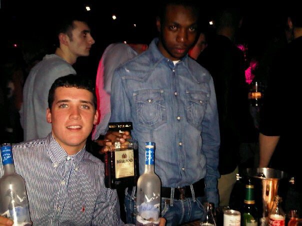 uptownnigel's tweet photo. Throwback Sunday it's muad ....so many things wrong with this pic loool... denim on denim ⚰️🙈 disarono yuck I use to drink that thing https://t.co/mS5h3D0D6Z
