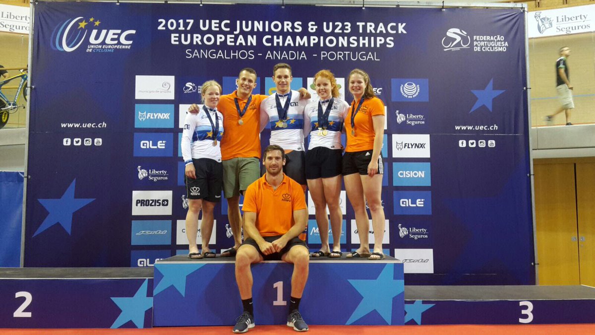 Deze toppers op ieder onderdeel een medaille gepakt tijdens het EK voor beloften! 
#uec #trackcycling #beukers