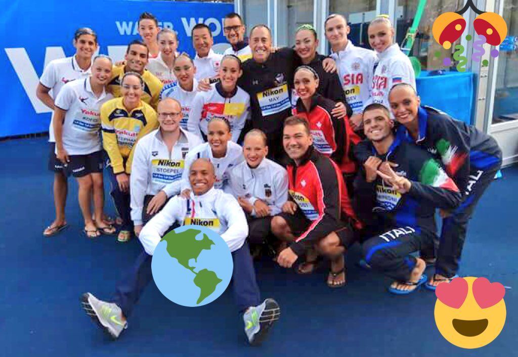 pauribesincroCF's tweet photo. Se acabó #sicromixta en #FINABudapest2017 pero todos los #duomixto del mundo posan felices por los logros conseguidos. #BigFamily #friends https://t.co/CaGVy063Sk