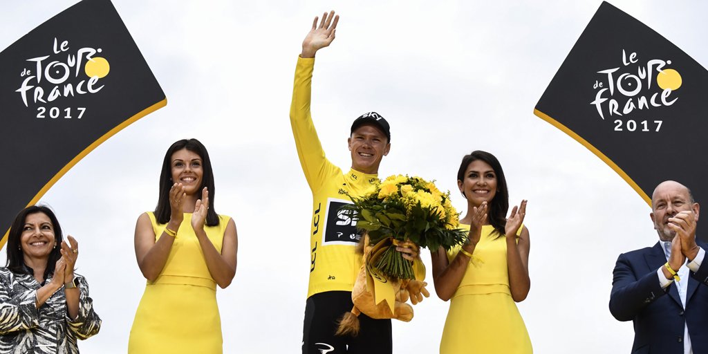 NetcompanyINEOS's tweet photo. REPORT: Chris Froome clinches a fourth Tour de France title on a special day in Paris #F4OOMEY #TEAM5KY

📝 > https://t.co/gzvPPrUa6I https://t.co/thDc3H5dYK