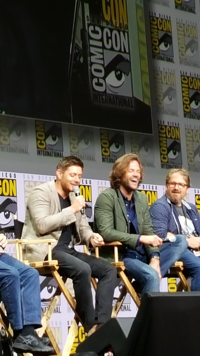 FangasmSPN's tweet photo. .@JensenAckles and @jarpad on being proud of their 12 years on #Supernatural #cwsdcc https://t.co/XUNaoI725g