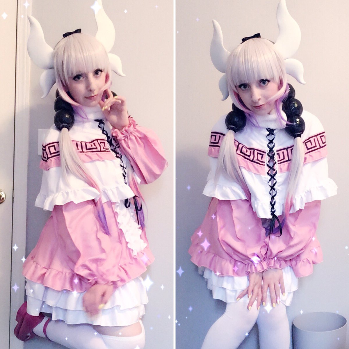 royalrosecos's tweet photo. Finally got to costest Kanna! 💖💜💖 #kannakamui #DragonMaid https://t.co/l9YjAjsI3M