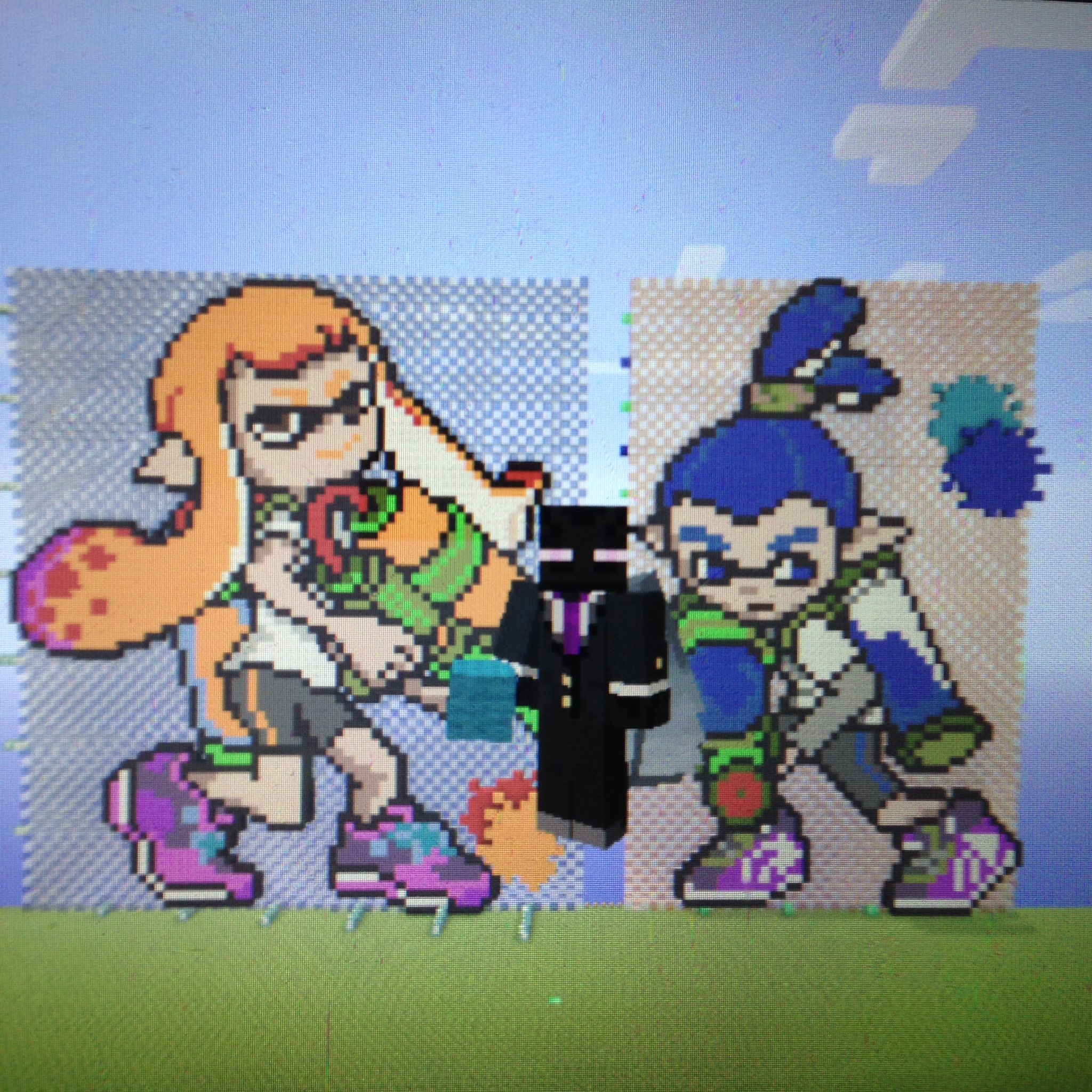 らむね スプラトゥーンマイクラのドット絵です マイクラ スプラトゥーン ドット絵 T Co Hyltxezfry Twitter