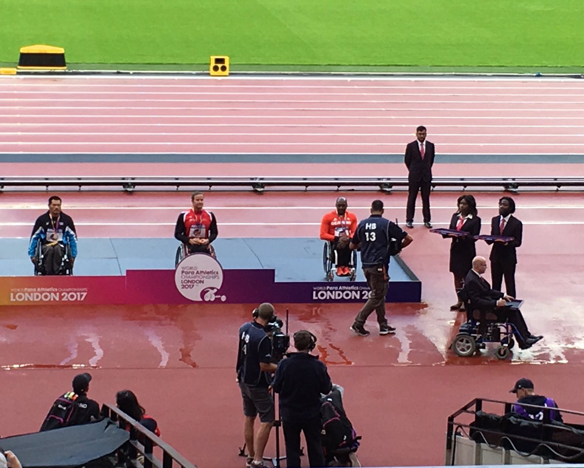 stevechalles's tweet photo. Pics: @NEP_UK #OBStv @Timeline_TV @ACSMediaUK in action on final night of #WorldParaAthletics at Olympic Stadium London - 2 https://t.co/2imwyIpCs6