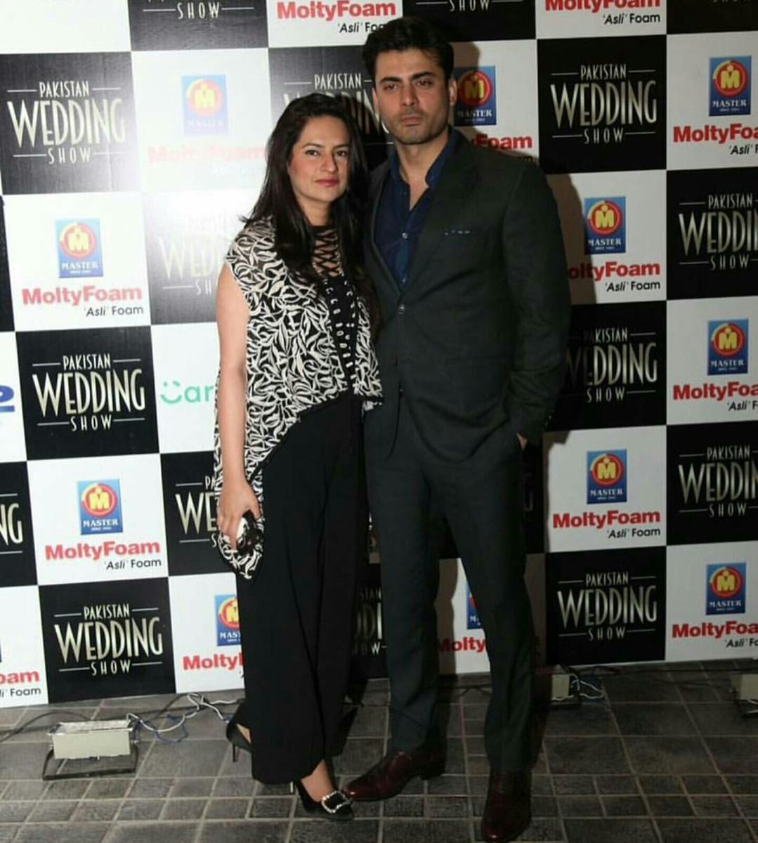 #FawadKhan with wifey at the launch of #PakistanWeddingShow all set to happen on 5th & 6th of Aug at #Lahore Expo Center!
#JbnJaws #CartelPR