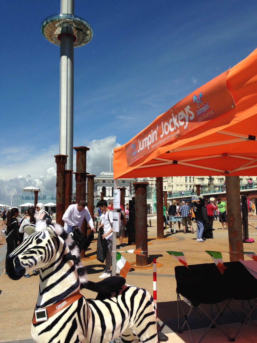 JumpinJockeys's tweet photo. Another fun day with @SUMMERMADNESSUK by the @BA_i360 #Brighton #Events #summer ☀️🐴🏇🏿 https://t.co/ed5g9y8z0f