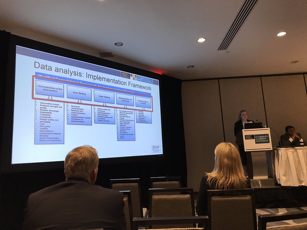 ISQIC1's tweet photo. .@KateEEngelhardt sharing early results from #ISQIC evaluation program and discussing qualitative framework #ACSQSC https://t.co/63TrKfhKQ3