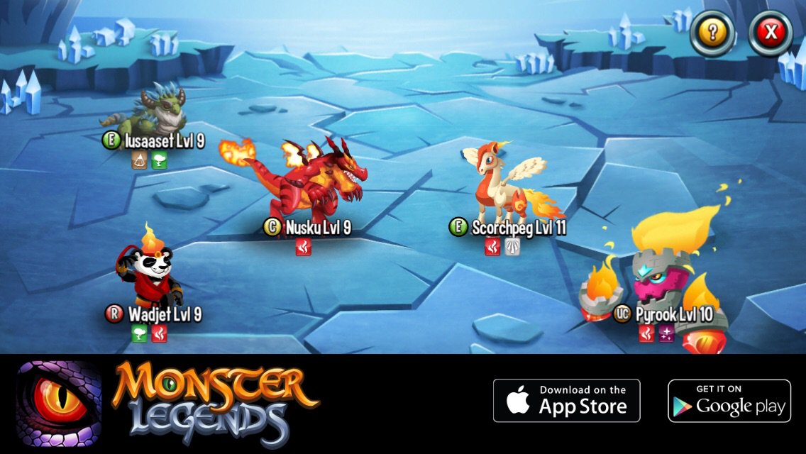 I'm performing a counterattack at Monster Legends! Join the game now too!  m.onelink.me/183ad3da