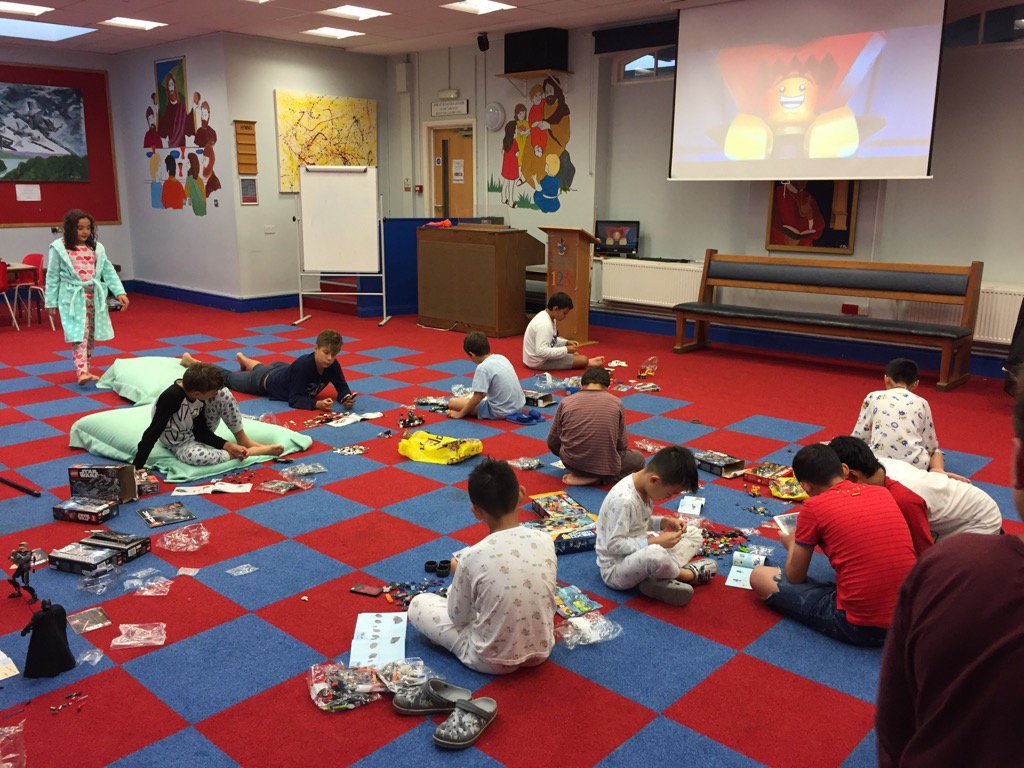 SJBsummerschool's tweet photo. Lego sets and Lego Movie... a perfect chilled evening. #followinginstructionslikelordbusiness https://t.co/tXltlDFztb