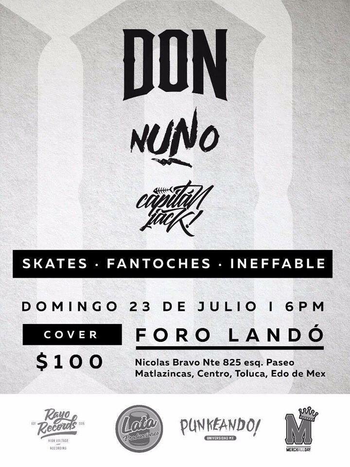 NUNO_MX's tweet image. Amigos de Toluca ya vamos para allá,  nos vemos a las 6pm en el @landolive junto a nuestros carnales de @Donband @SkatesMx todas las edades!