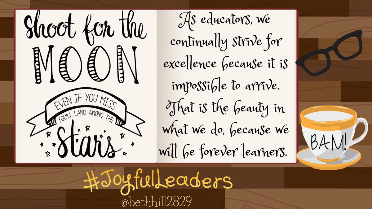 bethhill2829's tweet photo. Strive for excellence, and know that we never "arrive"! #BAM #JoyfulLeaders https://t.co/si7oC0qYlt
