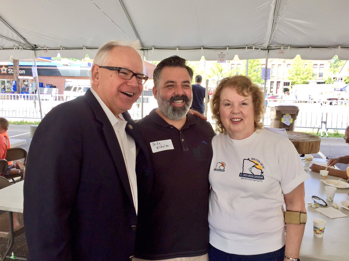 RepTimWalz's tweet photo. More from @stcroixcrossing Celebration &amp; labor breakfast, incl. #Stillwater art! Exciting time 4 surrounding area! #LumberjackDays #LJD2017 https://t.co/6z4n7cSXJ8