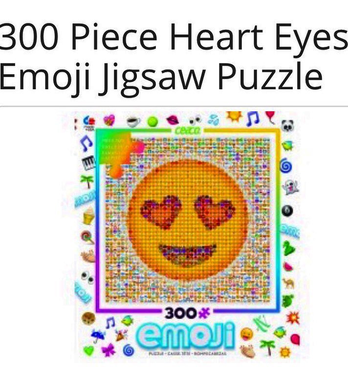 emojistuff's tweet photo. 300 piece #hearteyesemoji is made up of all different #emojis at #emojistuffdotcom ~link in bio~ #lazysunday #emo… https://t.co/BFwE0GHDzo https://t.co/7Yrm6QLWIT