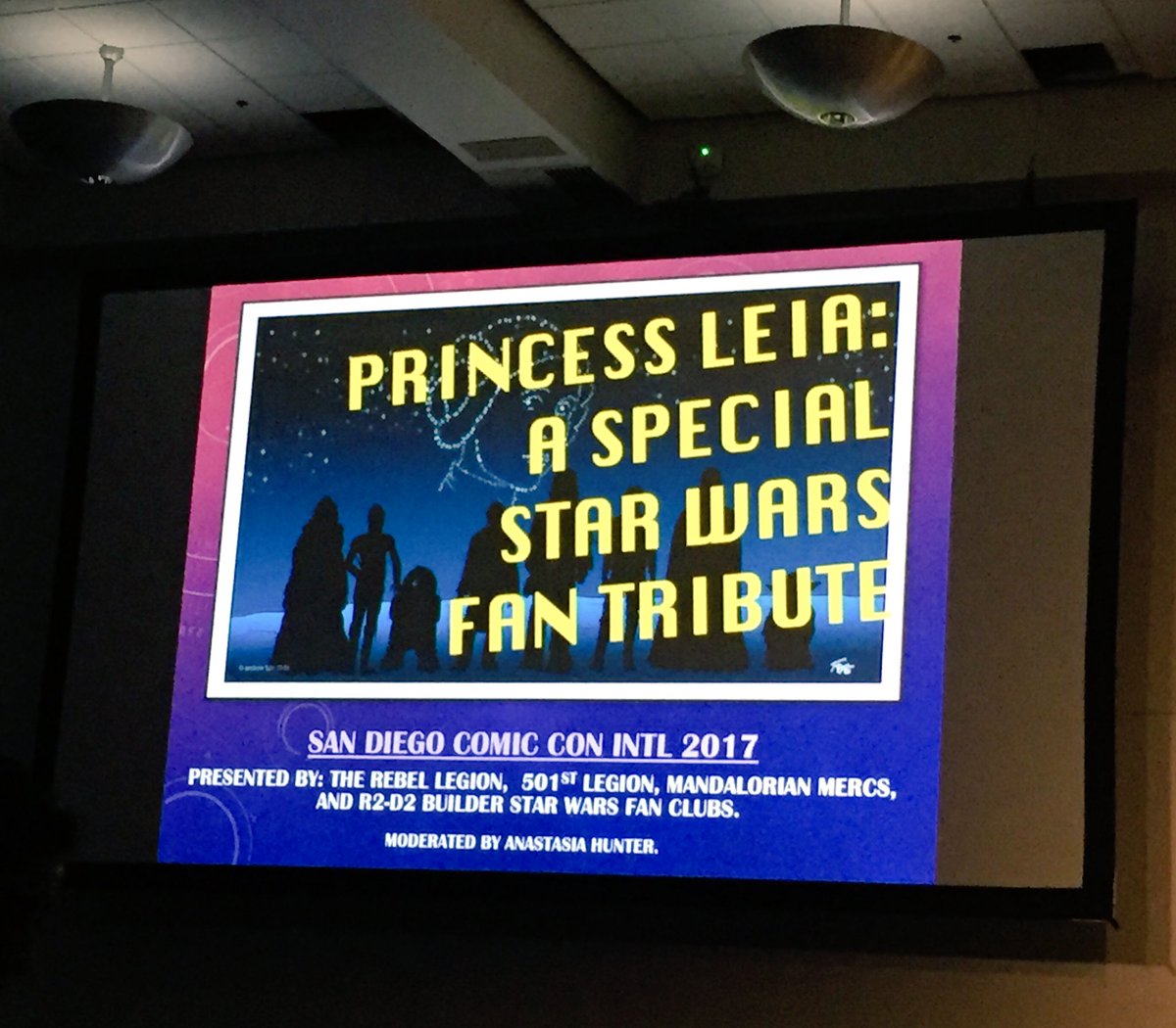 barb2point0's tweet photo. My inner child was pleased to take part in this @Comic_Con panel. @HamillHimself, you would have been proud. #carriefisher #starwars #sdcc2 https://t.co/VI6w29poHv