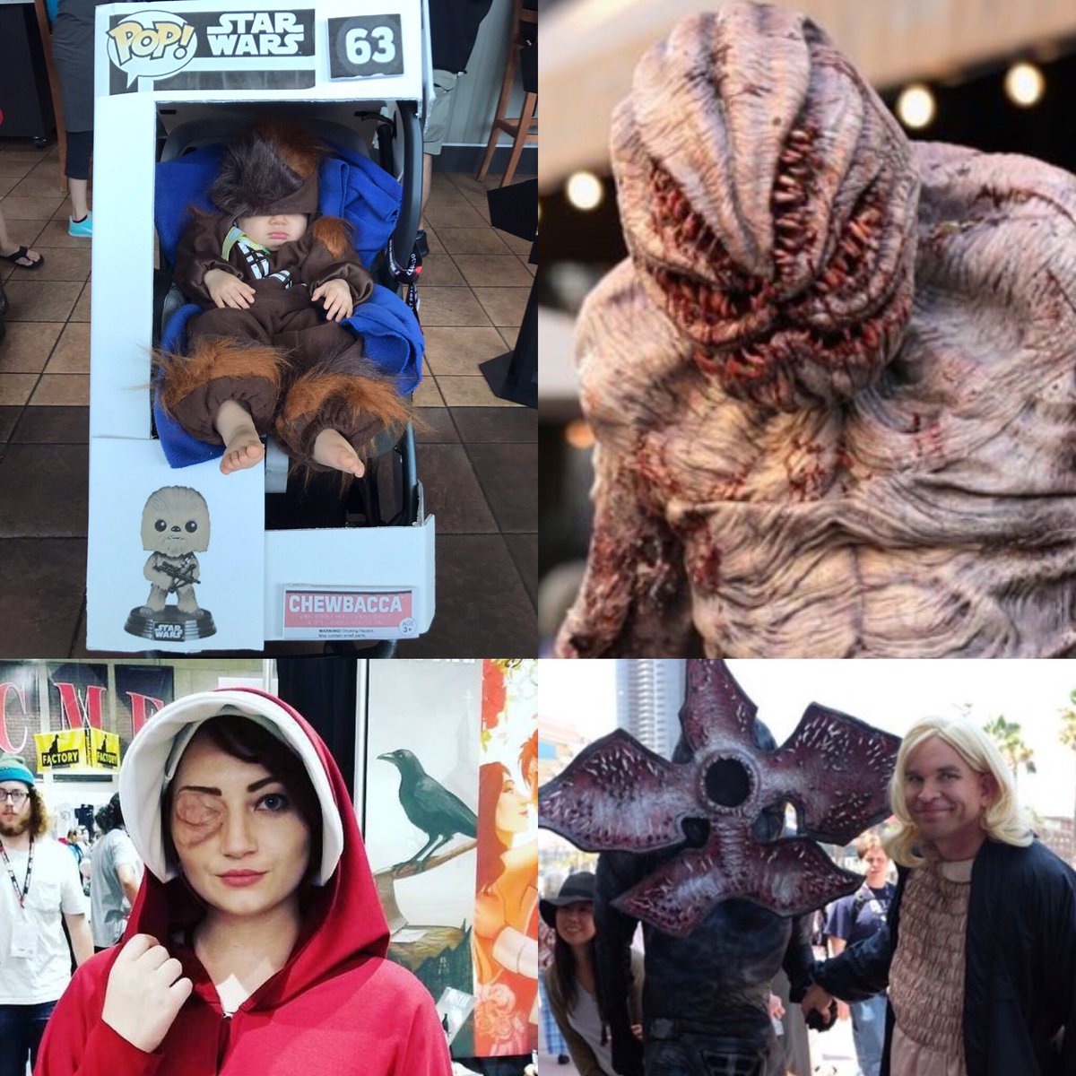 DarkTV_es's tweet photo. Una selección del cosplay más currado que hemos encontrado en el #sdcc2017 #Dark #funkopop #StrangerThingsSDCC #StrangerThingsSeason2 https://t.co/EVzMKRhBwT
