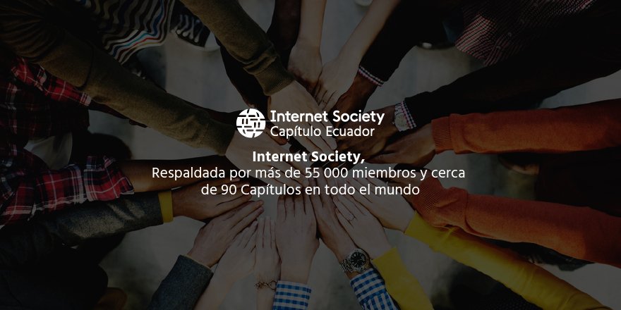 ISOC_LAC's tweet photo. ¿Vives en Ecuador? ¡Súmate al trabajo de #InternetSocity a través de su Capítulo @isocec: https://t.co/zTYZV0U0ZS https://t.co/OIfbvlJEjt