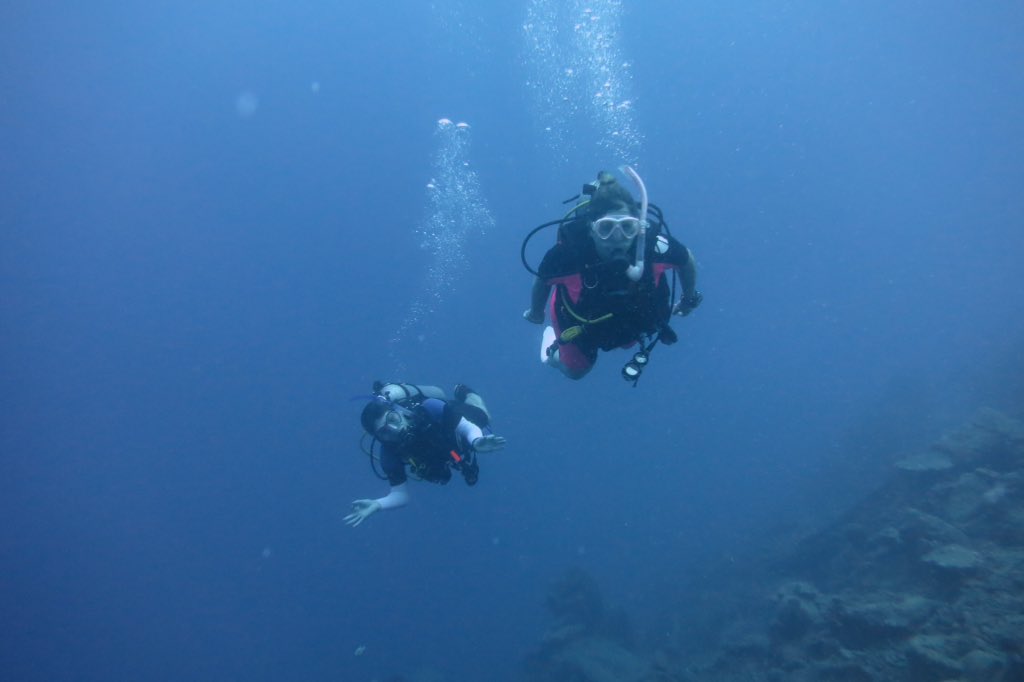 emmaneal2's tweet photo. Fabulous holiday with these guys @trev_neal @bryony_west @NZ_Westie. Diving, drinking, and laughs #holibobs https://t.co/HVn9VxGL6L