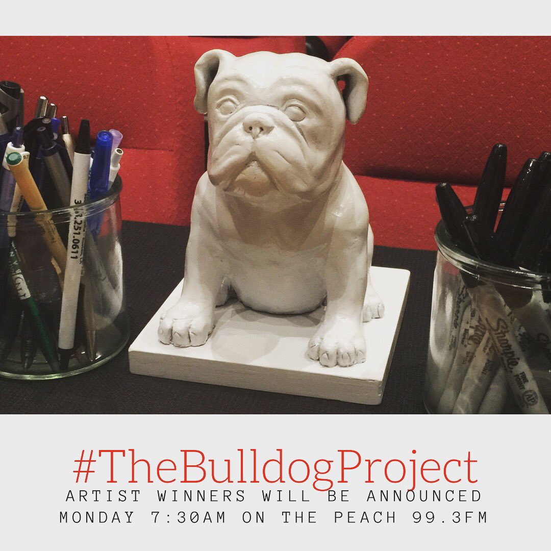 NCLAC5's tweet photo. Out of 68 entries, 10 were chosen! Find out #TheBulldogProject winners TOMORROW-announced at 7:30AM on The Peach Radio 99.3 FM. https://t.co/CLwHmSVhsS