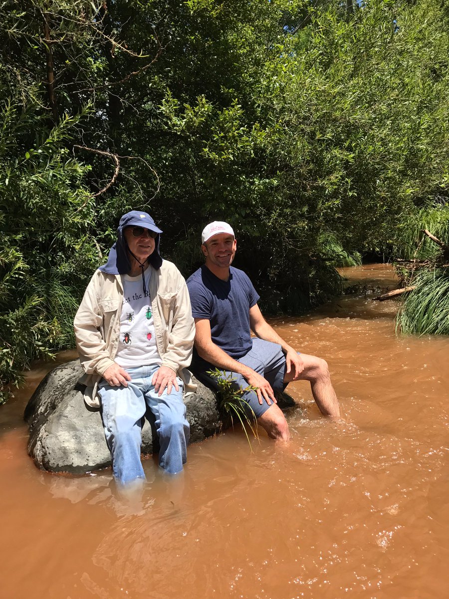 Enjoying Zebra Falls in beautiful Oak Creek, #Arizona today with my friend Joe Harper