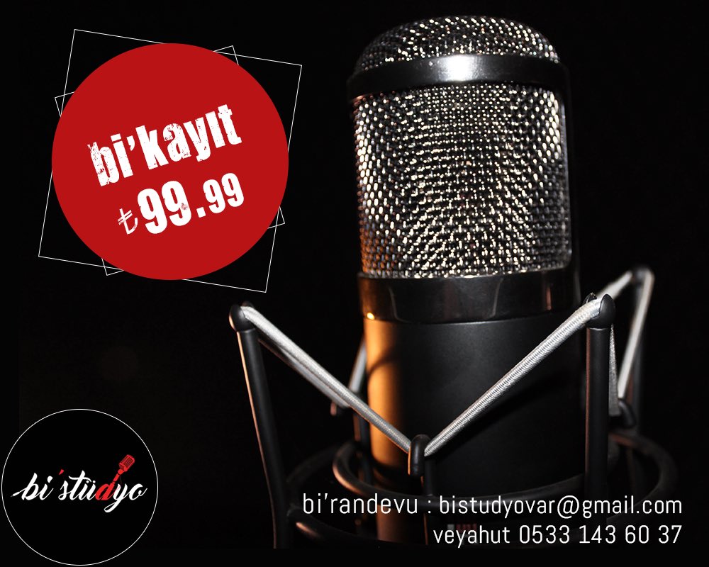 🎙Bi'şarkı yapmak isteyen varsa <a href="/bistudyovar/">bi'stüdyo</a> artık. Bi'randevu alabilirsiniz..