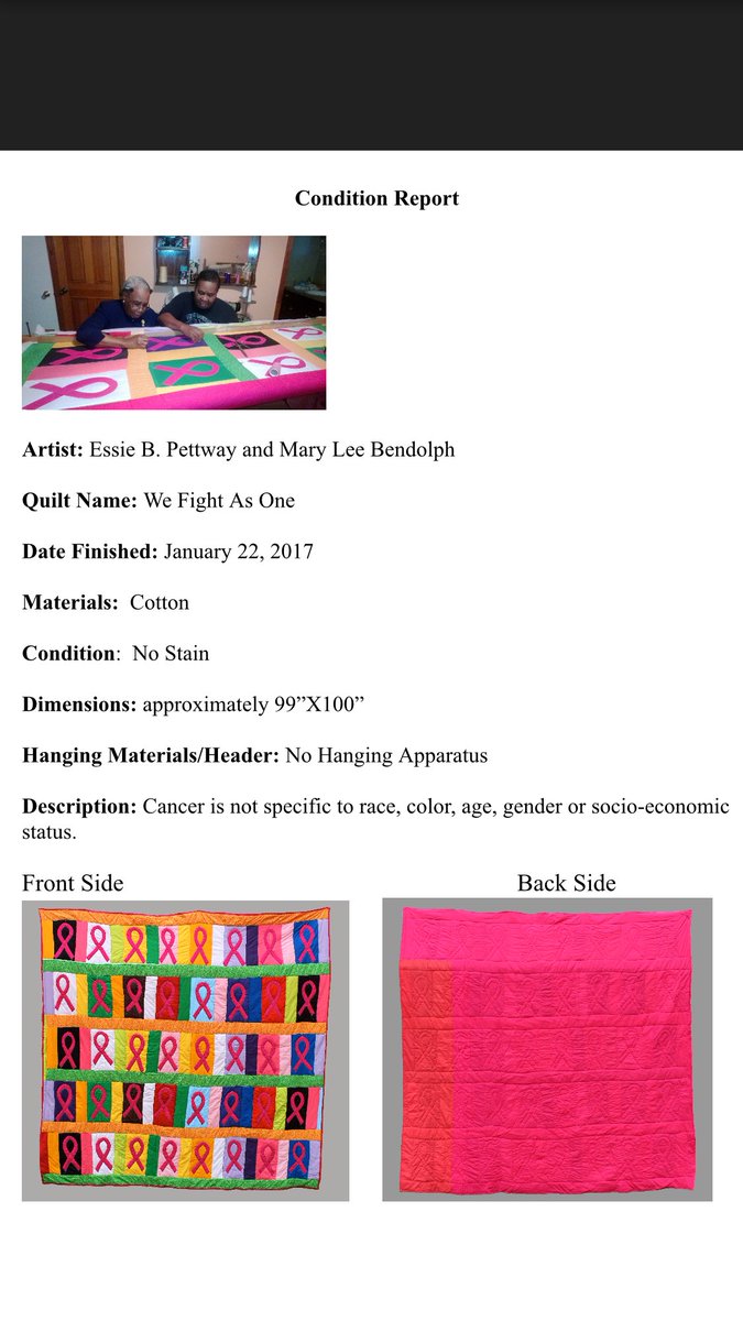 maryleebendolph's tweet photo. We created this piece for breast cancer month. Please let know if interested. https://t.co/jOU0askD4S