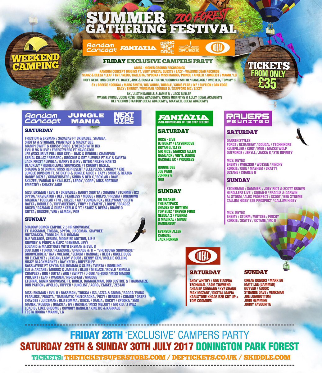 RANDOMCONCEPTUK's tweet photo. The Summer Gathering Festival 2017: Zoo Forest 

Event: https://t.co/Avo3Onyf0l

Tickets:- https://t.co/igxhGFQufR https://t.co/FR6kxuNLgS