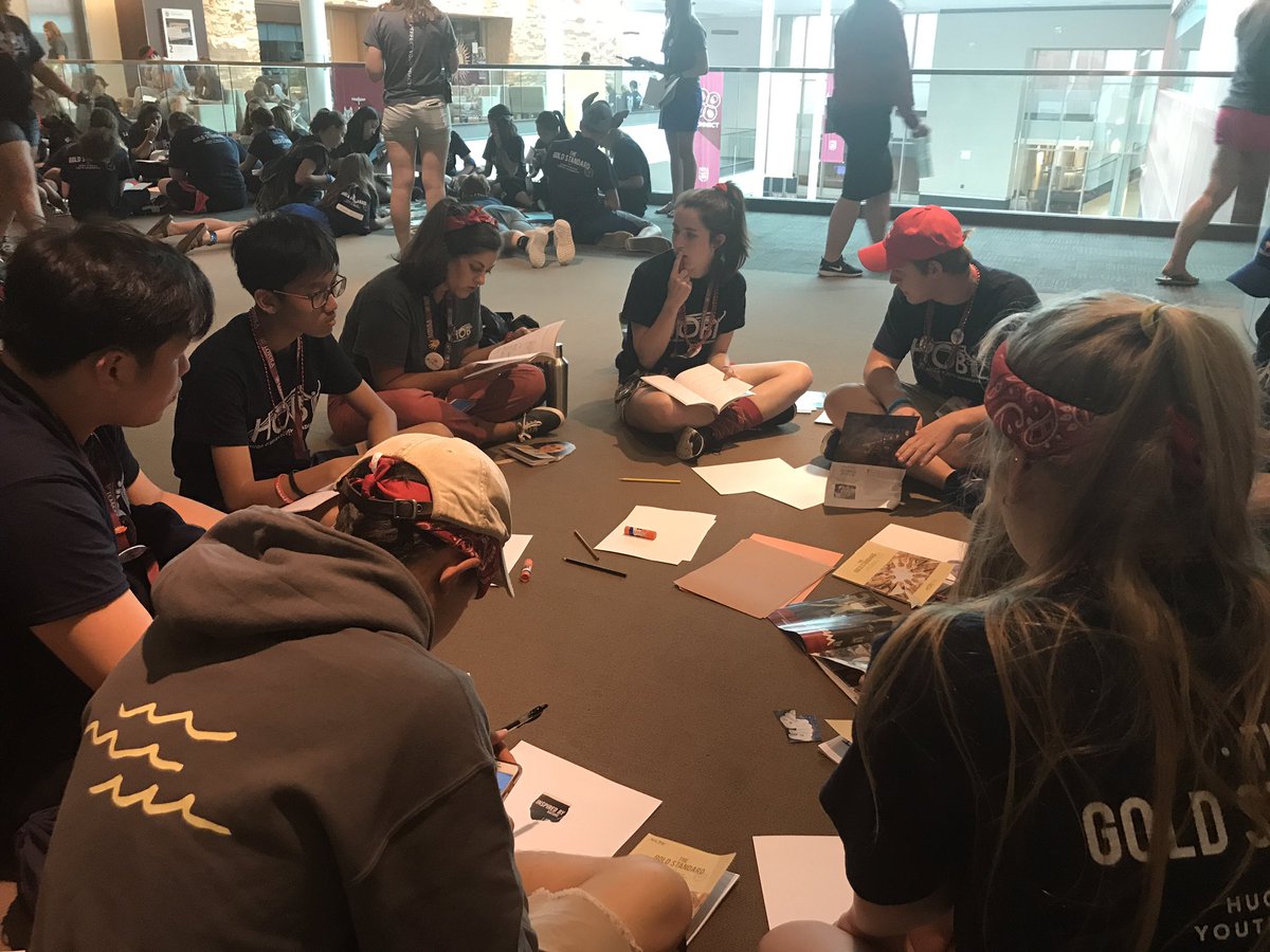 HOBY's tweet photo. Vision boards are well underway! Using images and art to express who we are @PresenceAgency #HOBYWLC2017 #TheGOLDStandard https://t.co/QnLvonpJ5m