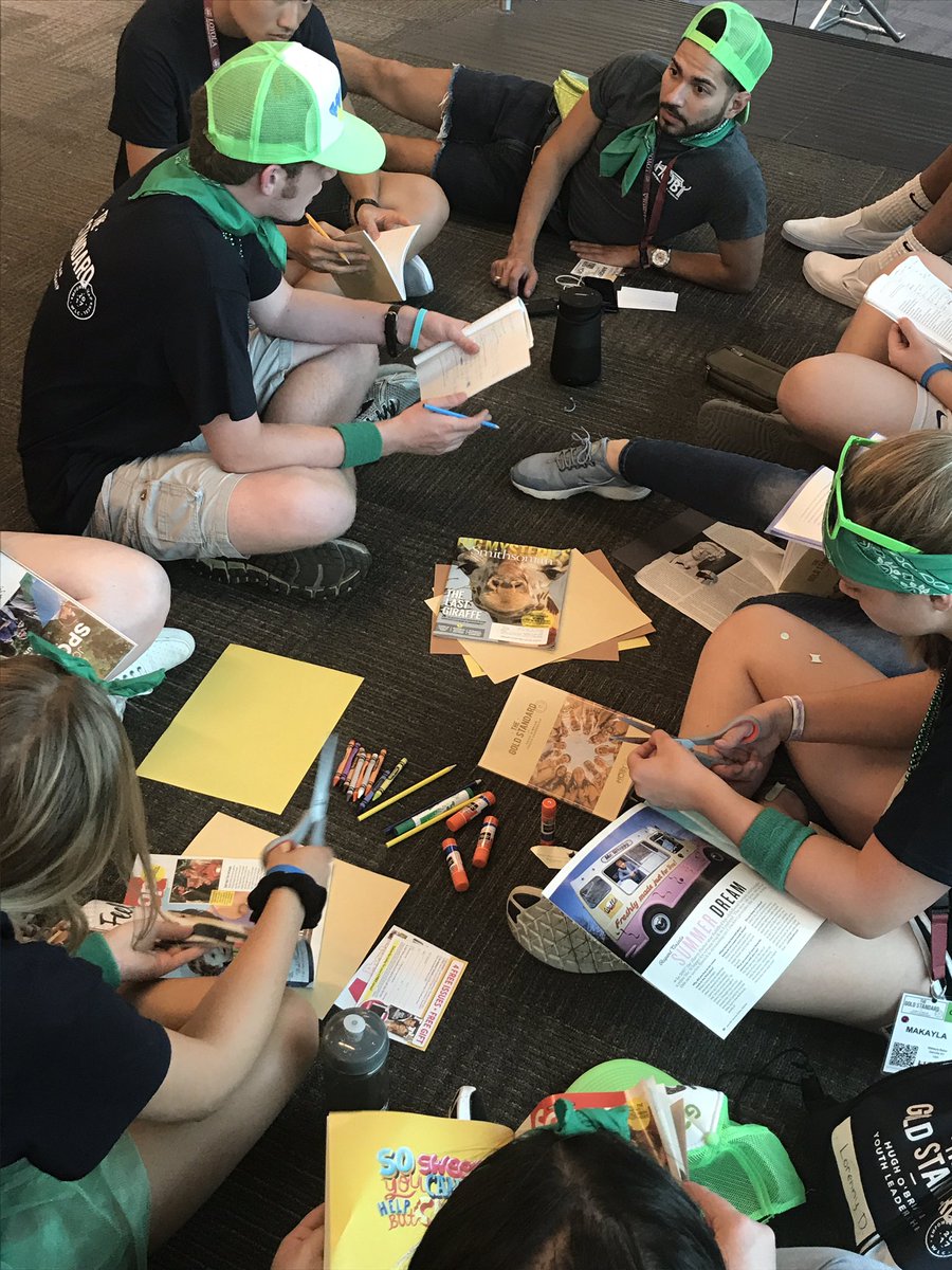 HOBY's tweet photo. Vision boards are well underway! Using images and art to express who we are @PresenceAgency #HOBYWLC2017 #TheGOLDStandard https://t.co/QnLvonpJ5m