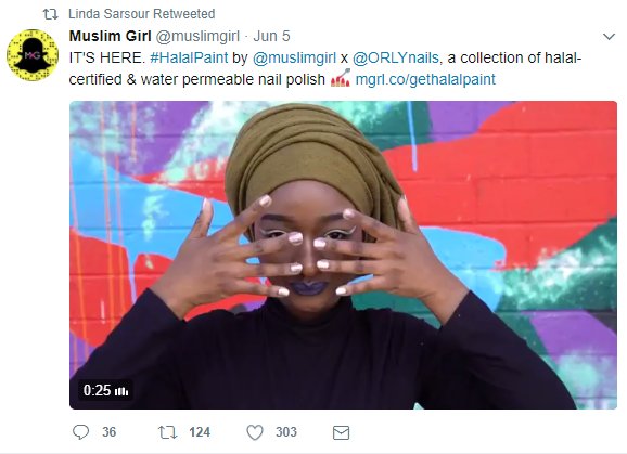 uberfeminist's tweet photo. the Zionist #HalalPaint product even got a retweet from Linda Sarsour when it came out, less than 2 months ago! ๐ https://t.co/wmAlIkySL7