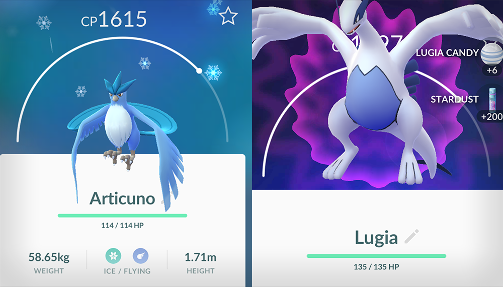 pokemongobrcom's tweet photo. #Lugia e #Articuno liberados! https://t.co/k2c9fIMs1P #Legendary #Lendário #PokémonGoFest https://t.co/2HpUZUJKLQ