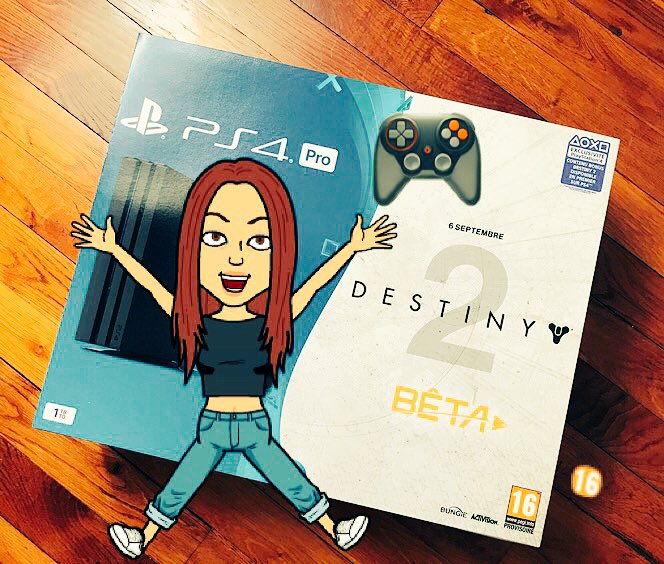 DenitsaOff's tweet photo. Retour à la maison et je vois quoi? 🎁 @FauveHautot @katrinapatchett @mellealizee qui veut "essayer" de jouer avec moi #PS4 #Destiny2 😂 https://t.co/Mammmx6shC