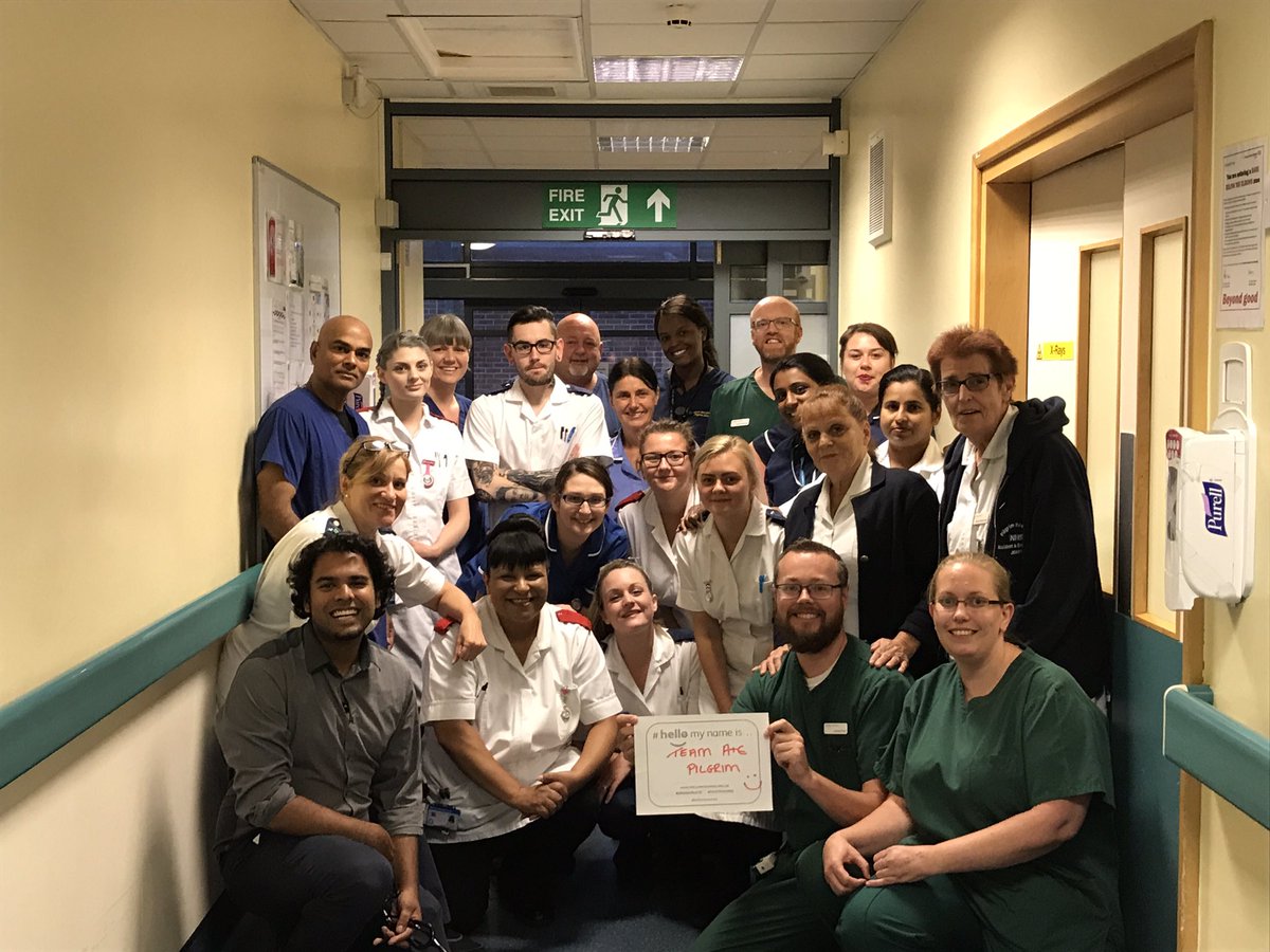 Pilgrim A&amp;E team supporting <a href="/PointonChris/">Chris pointon</a> #hellomynameis <a href="/ULHT_News/">NHS United Lincs</a> @ULHTpatients <a href="/CryanRc/">Rachelle Cryan</a>