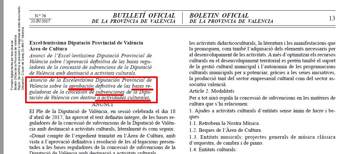 AccioNV's tweet photo. @PLValencianista @LoRatPenat1878 Informem q @carmencontelles @GrupoPPDival @ppcv RECOLZAREN les bases catalanistes d'eixa convocatoria.Una atra cosa es que vullgau AMAGAR-HO https://t.co/BtQ403kTQM