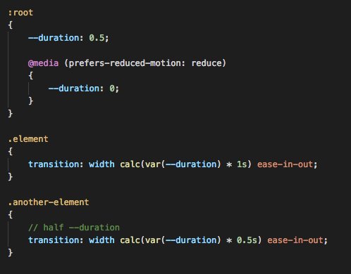 bramusblog's tweet image. CSS Variables and Reduced Motion – bram.us/2017/07/23/css…

#css #cssvariables