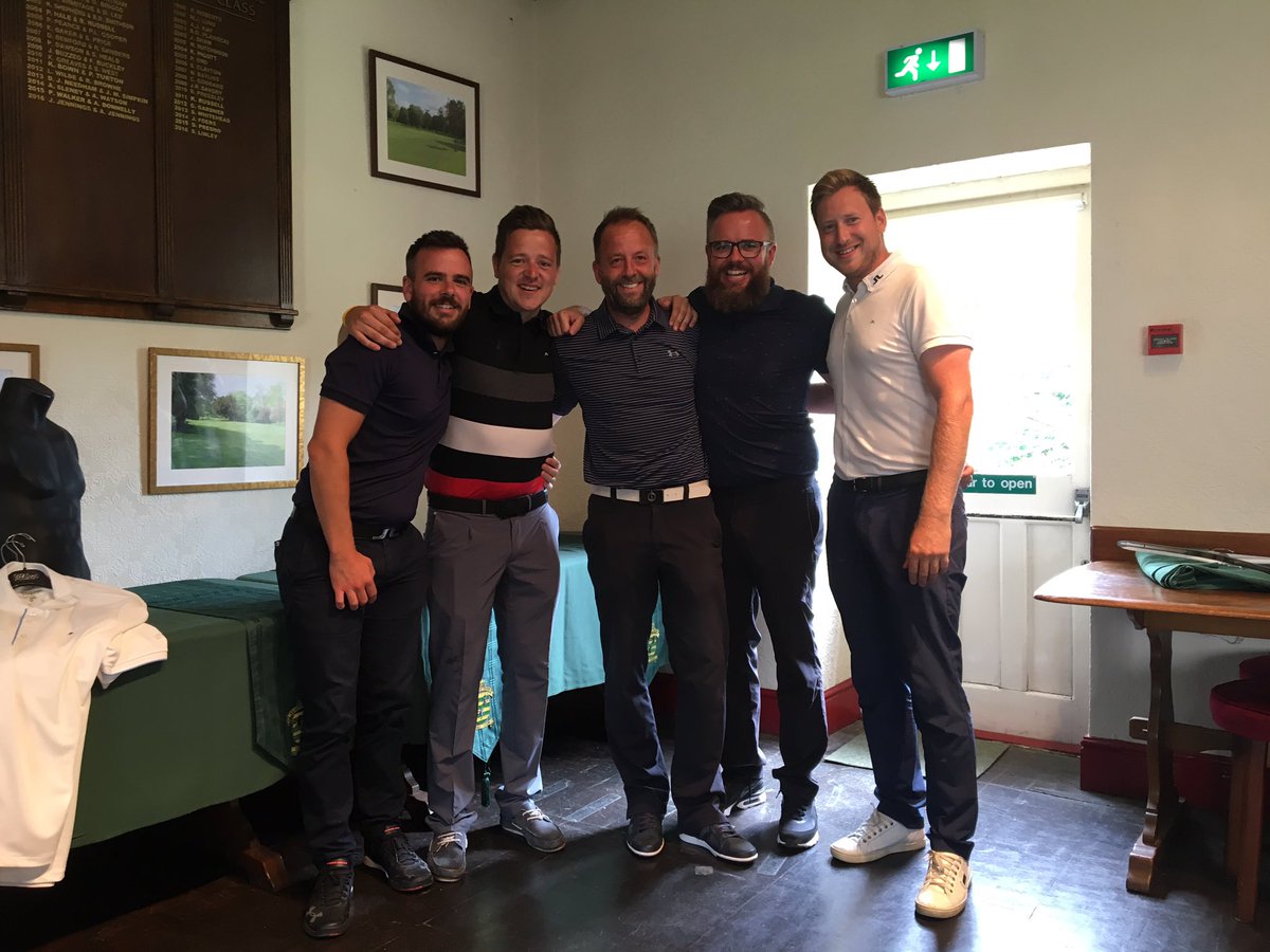 Well done to Pro's Open winners today great day @Renishawpark <a href="/Rob7Browne/">Robert Browne</a> <a href="/joemillard3/">Joe millard</a> <a href="/ordsam25/">Sam Ord</a> <a href="/putter1983/">Tom Ord</a>