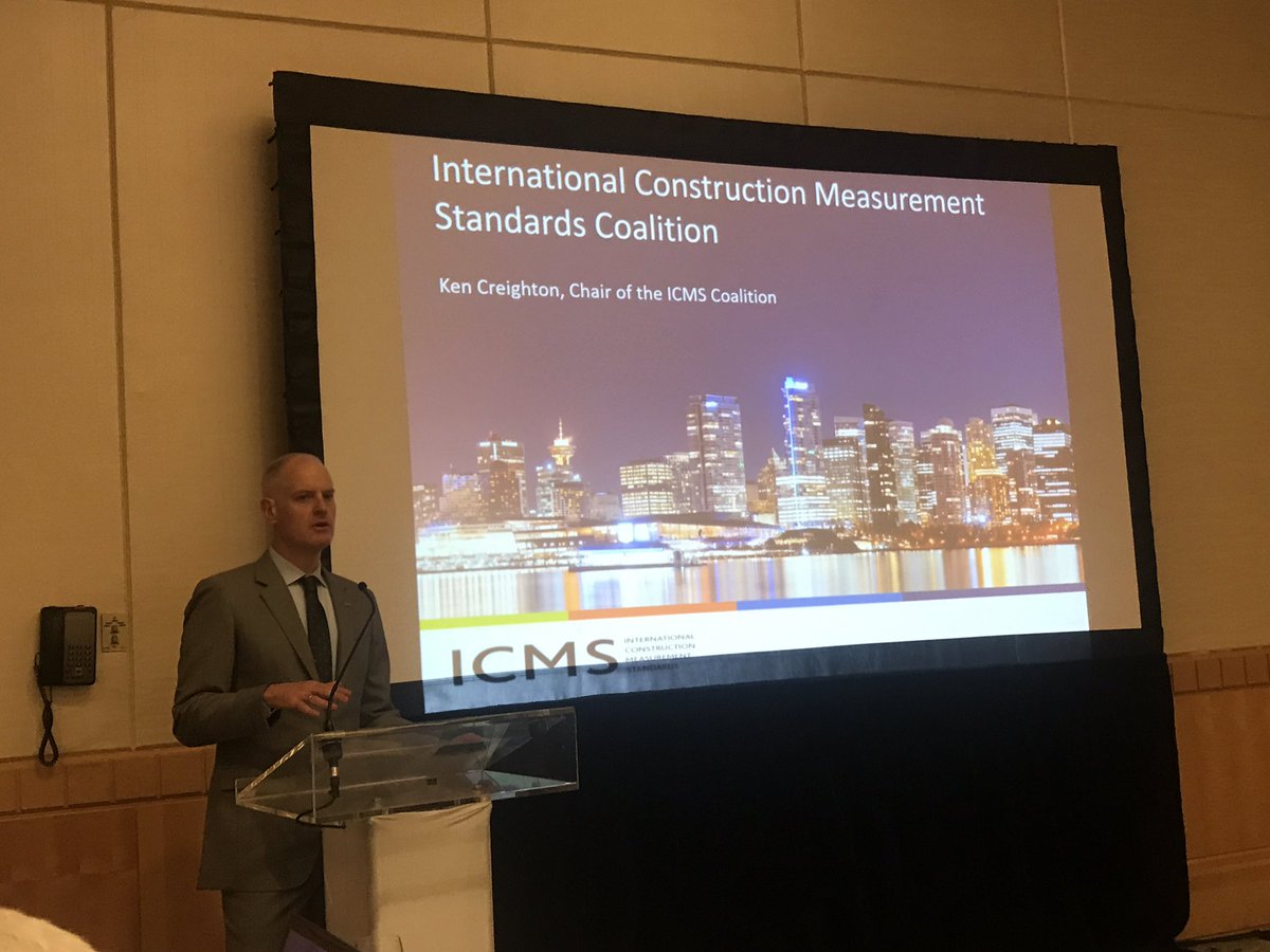 AdairLtd's tweet photo. #GDNE17 #ICMSConstruction @Creighton_Ken presenting ICMS to PAQS2017 in Vancouver https://t.co/gWNrw5vf1K