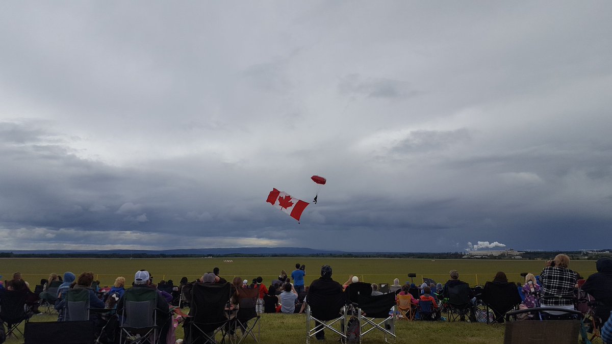 At <a href="/FSJAirShow/">Fort St John Airshow</a> with the fam. Got a little rained on but weather is holding for now! #fortstjohn