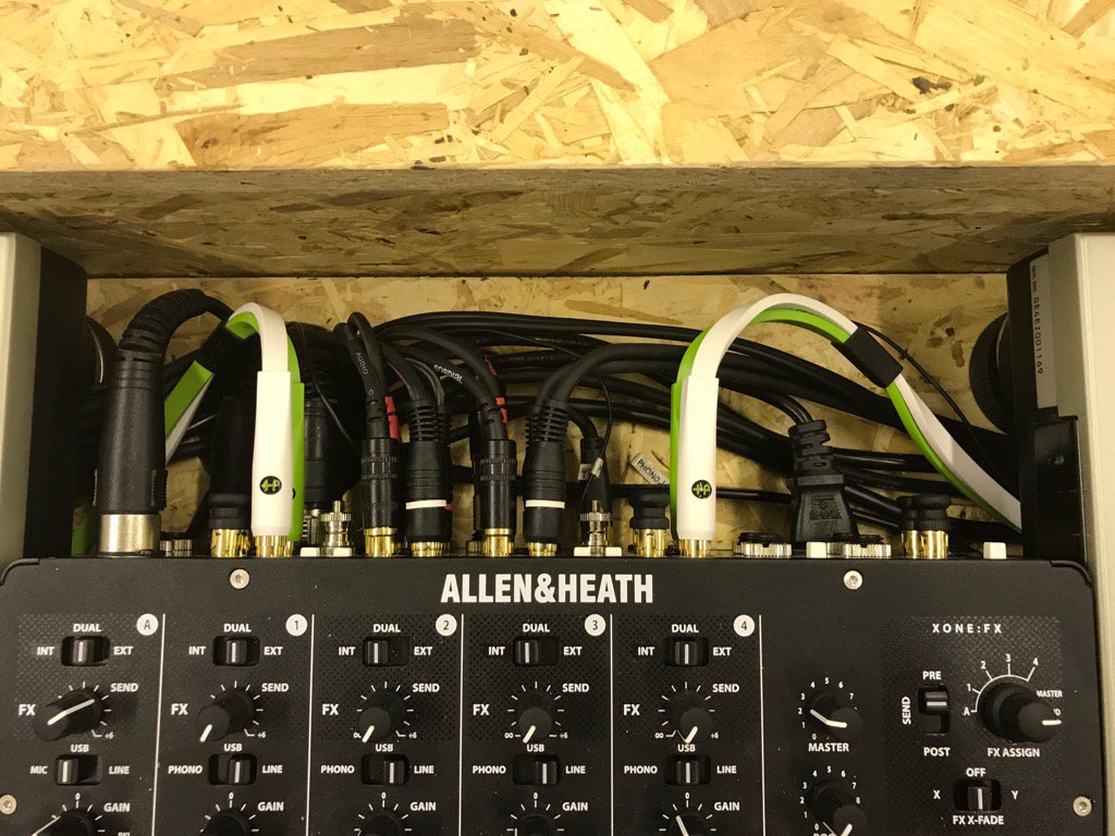 mattcloverdj's tweet photo. Tidy cables tidy mix! @allen_heath px5 - finally a mixer I am truly happy with! #PRL https://t.co/hR2eR64eJ6