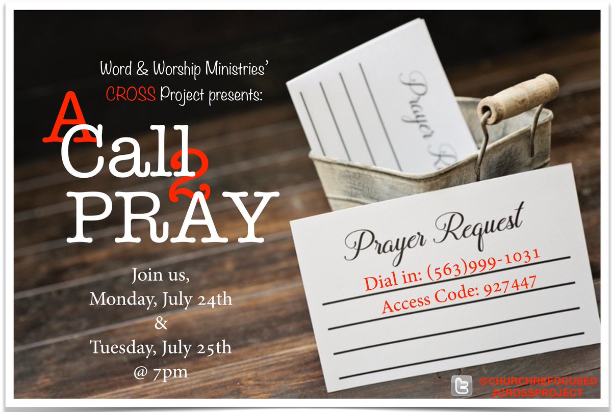 ChurchRefocused's tweet photo. Join us as we usher in the power of God to fall on every single situation. #thecrossproject #acall2pray #prayerchangeseverything https://t.co/LKSnV1Czyh