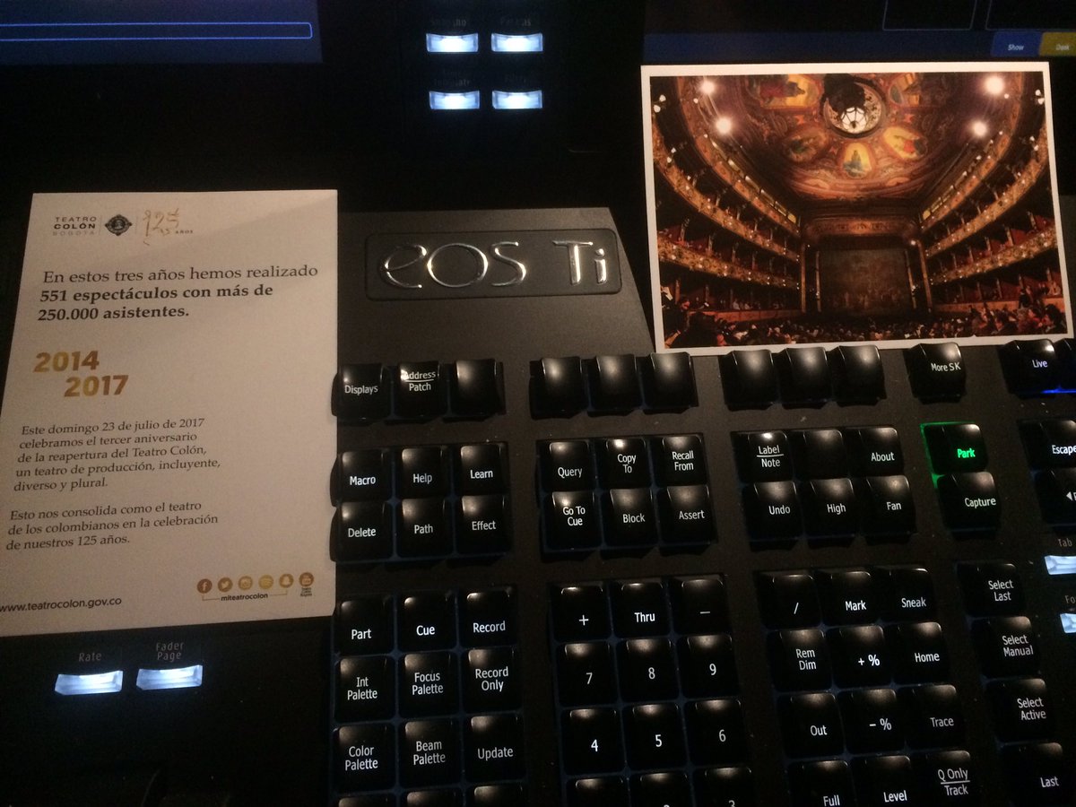 LeoMurcia12's tweet photo. Tres años de esta aventura en @miteatrocolon #elplanesteatro #elplaneselcolón #etceosti #eosti #lightprogrammer @ETCInc https://t.co/8jYB6iupZA